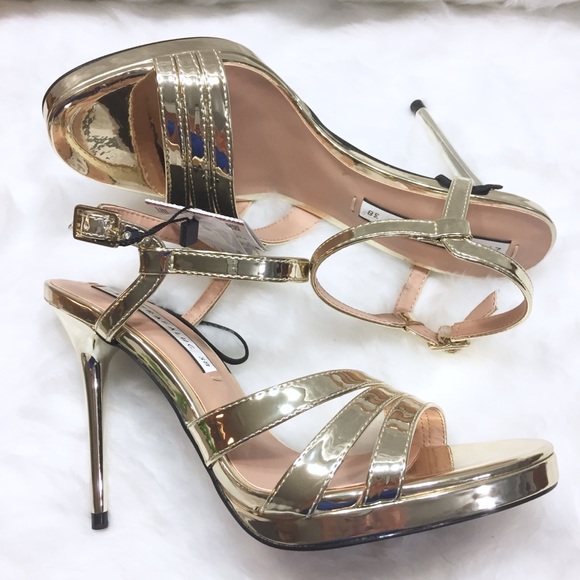 sexy gold high heels